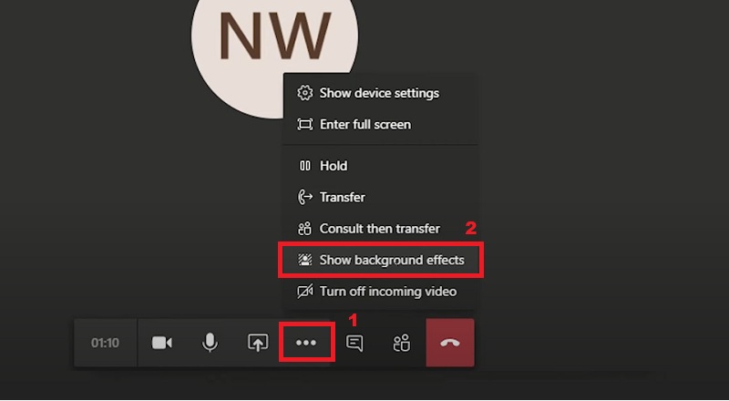 access the background setting