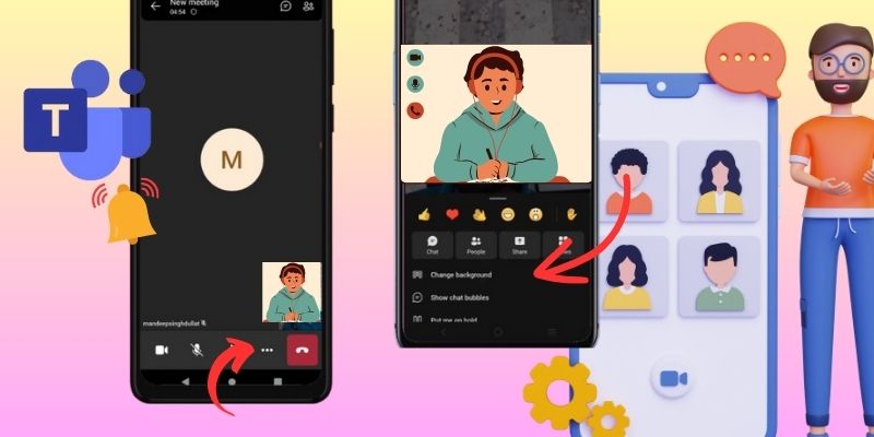 access the background settings on mobile