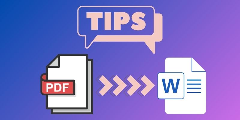 tips for successful pdf to word conversion