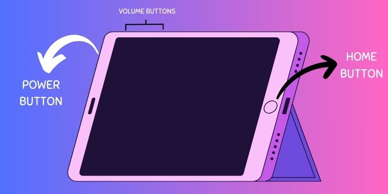 use the three-button trick to fix ipad white screen of death