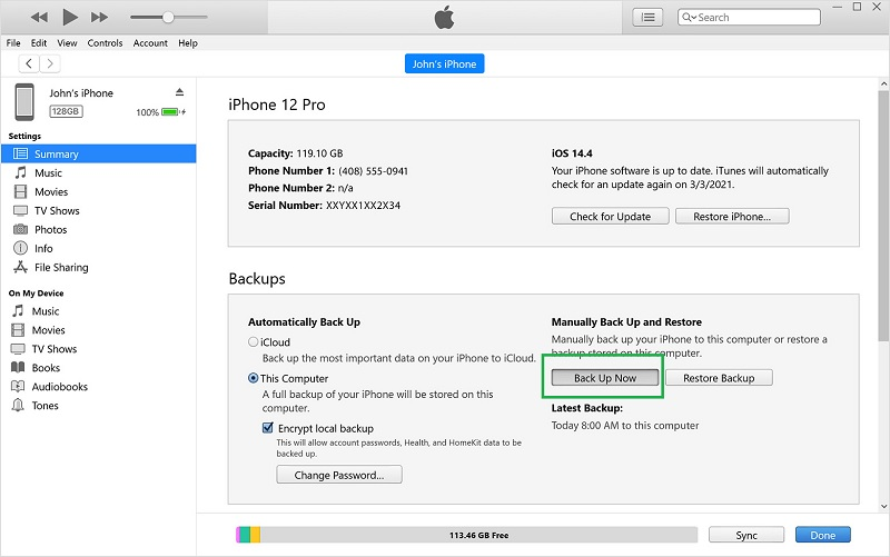 use itunes instead of icloud