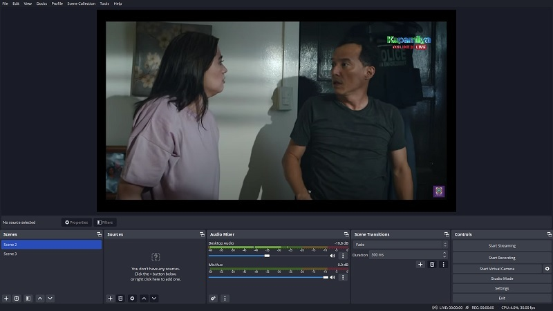obs screen record on acer