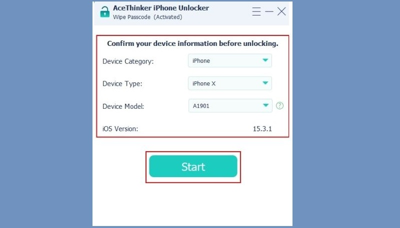 confirm your ios device model