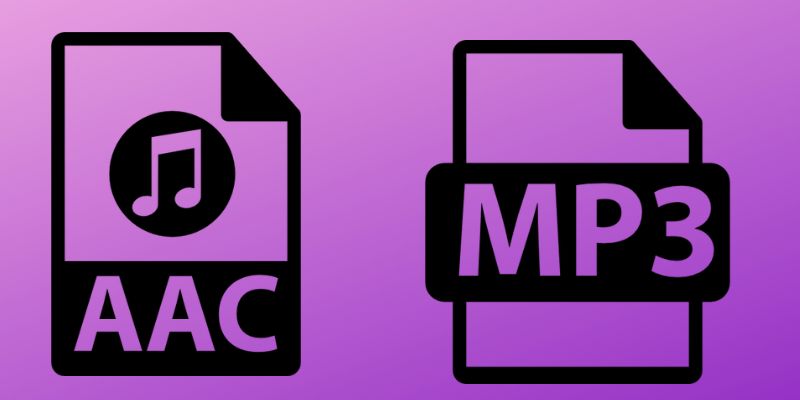 aac vs mp3 logo