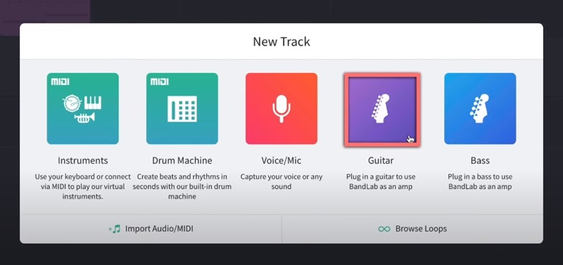 bandlab songwriter software interface