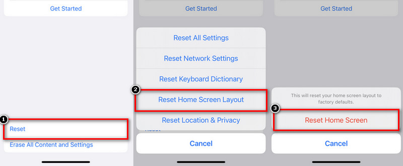 resetting home screen layout