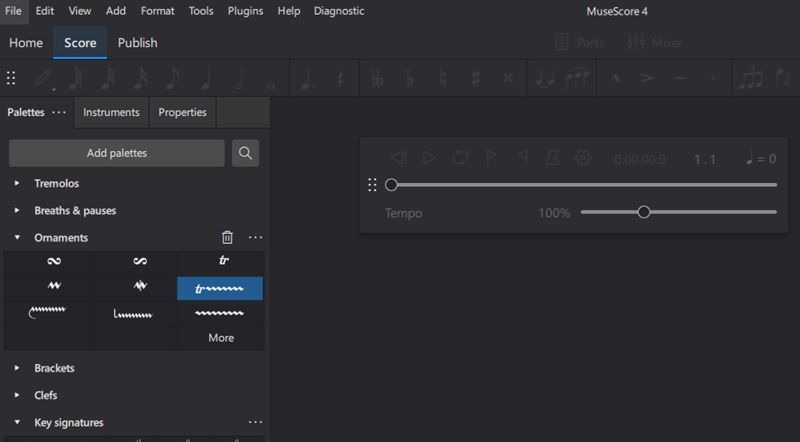 musescore songwriter software interface