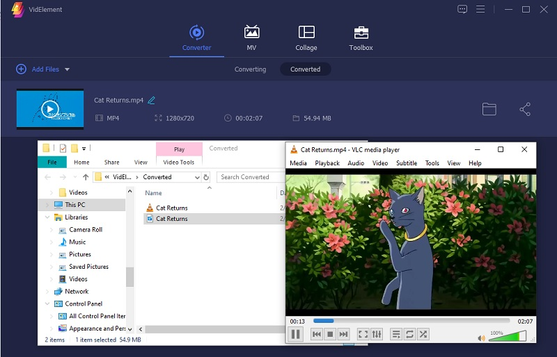 check the video playback