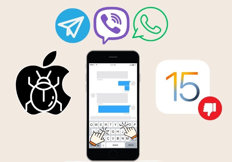causes for iphone typing by itself