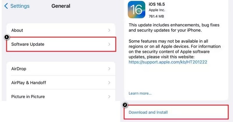 updating ios version