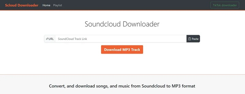 soundcloud downloader interface