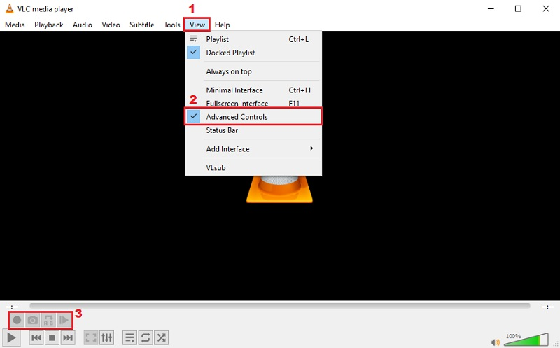 vlc advanced controls
