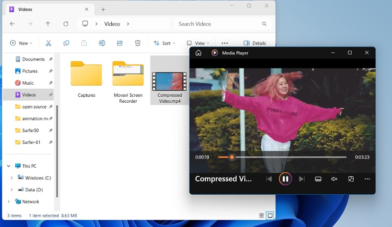 play converted video