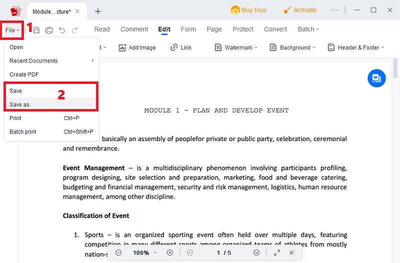 click file and hit save