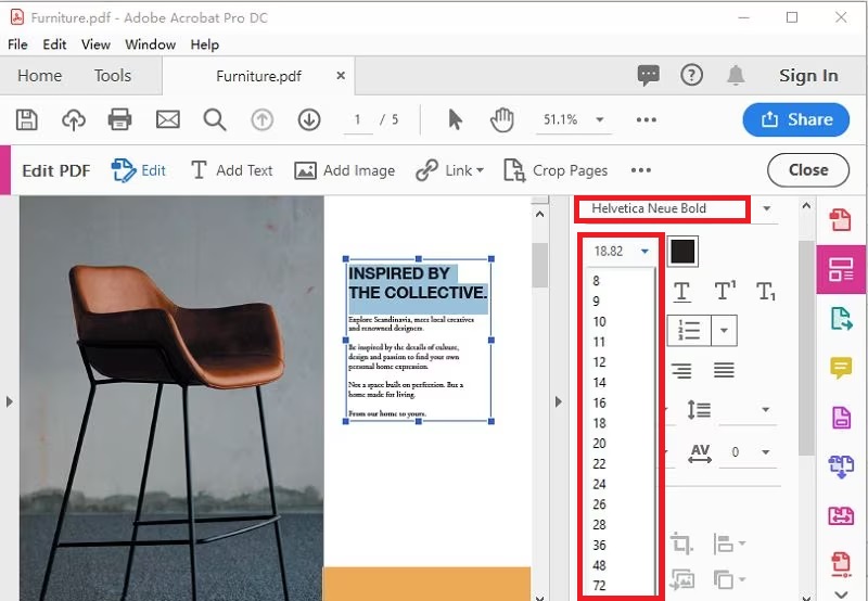 adobe acrobay pro dc interface