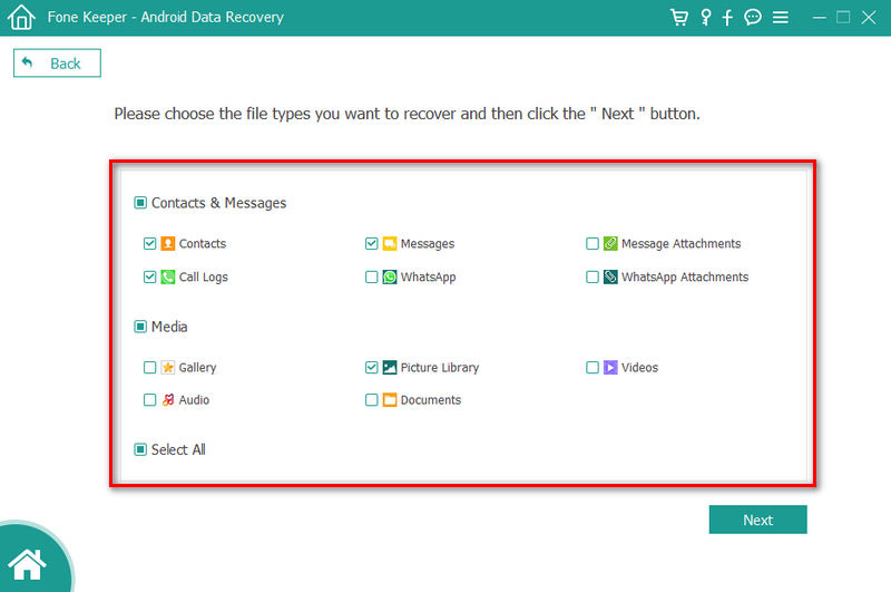 choose file type