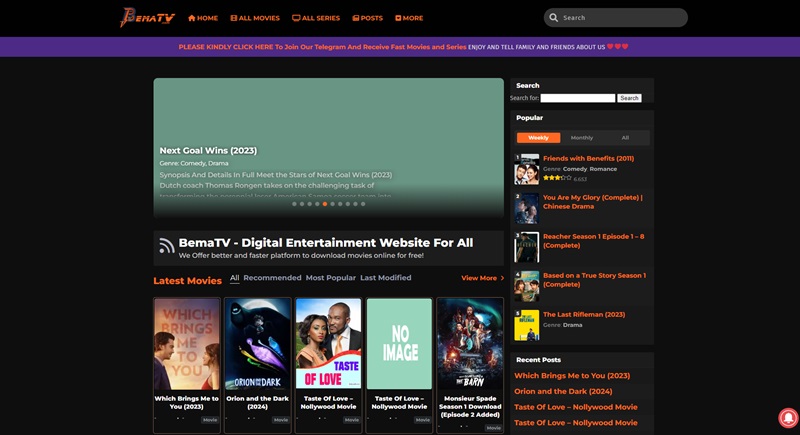 burma.tv homepage