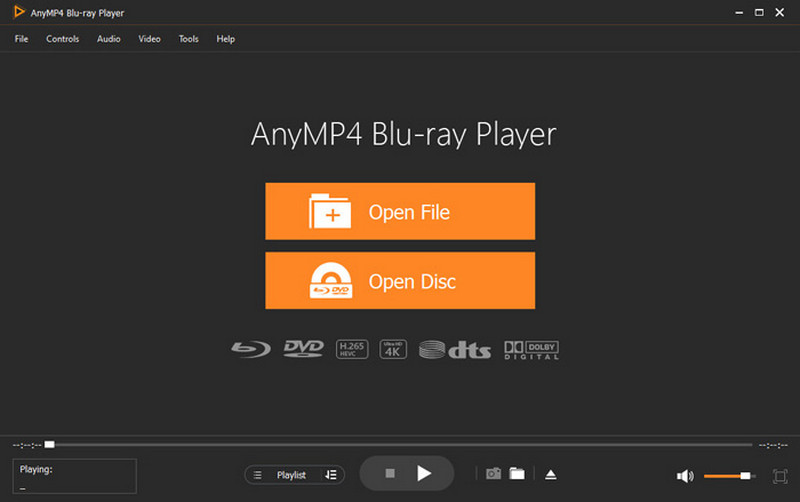 anymp4 blu-ray player interface