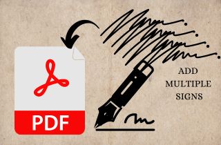 add multiple signatures to PDF
