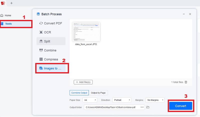 import excel data into pdf form