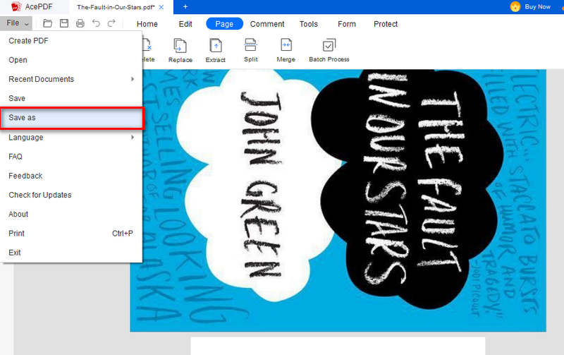 save your new edited pdf