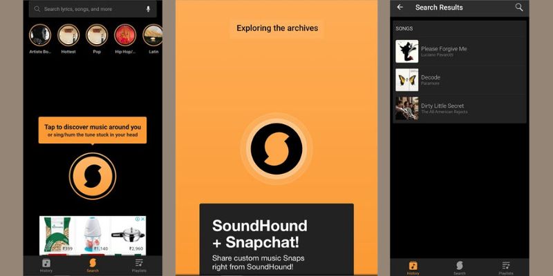 soundhoud app interface