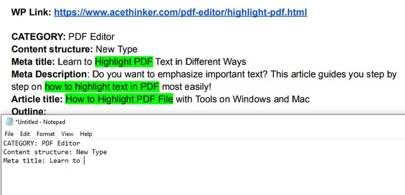 manually type the text you want to copy