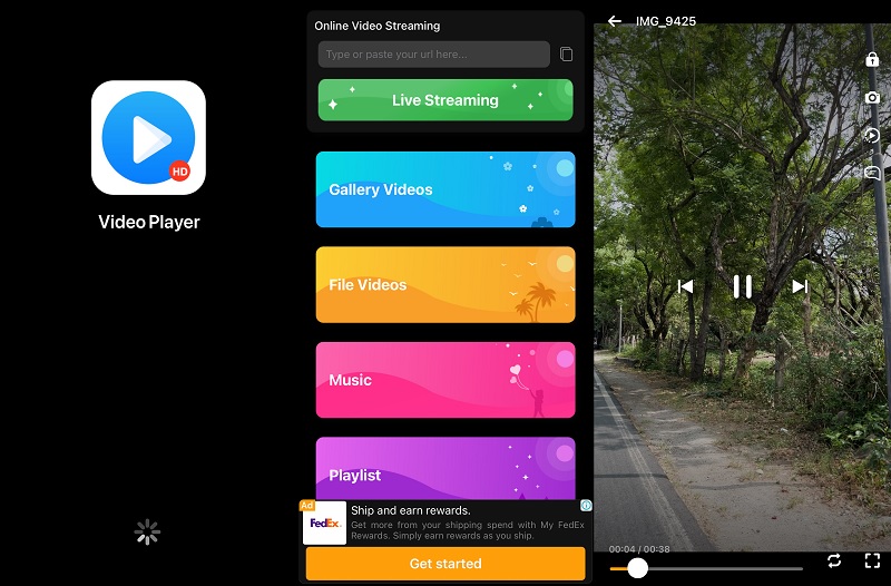 mx player play video