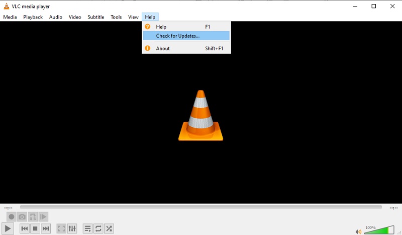 check and update vlc