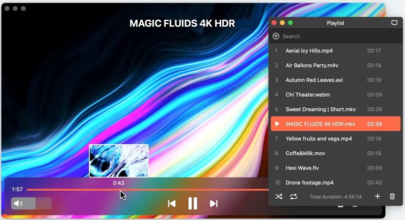 elmedia player interface