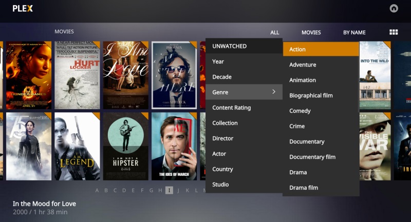 plex media player interface