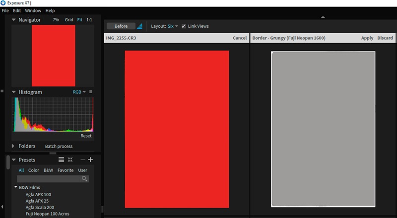 exposure software interface