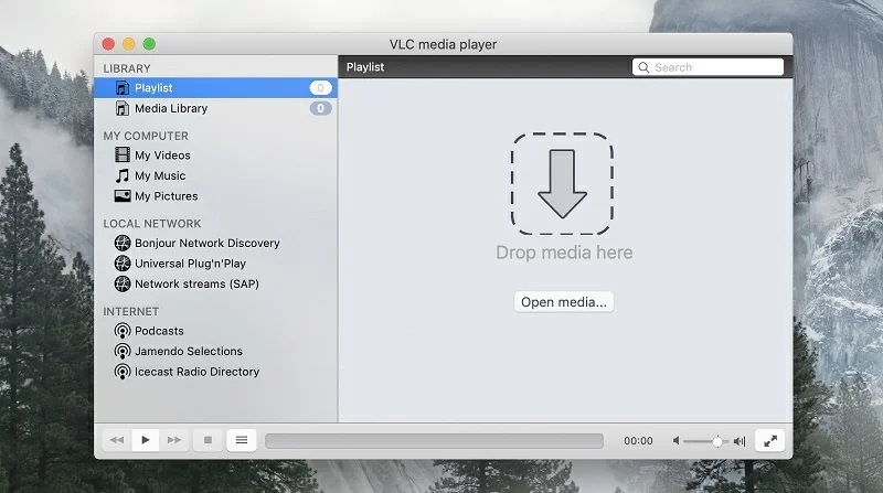 vlc media player mac interface