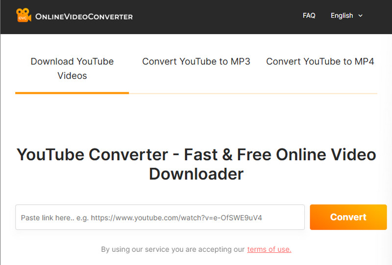 onlinevideoconverter interface