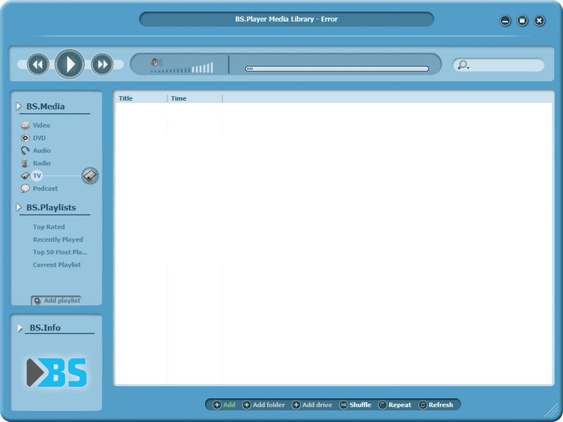 bs player interface