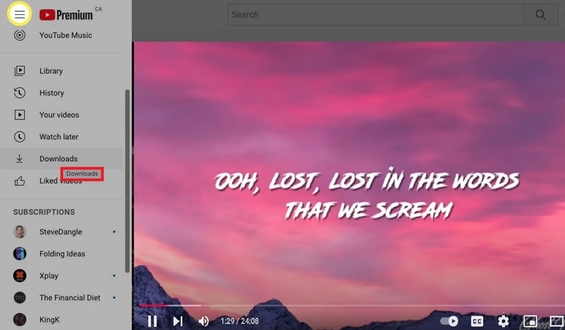 download with youtube premium 