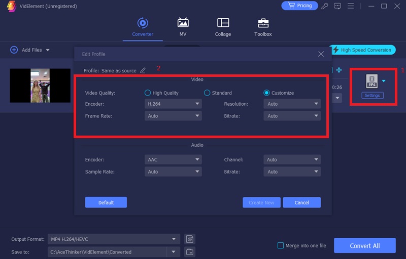 customize your video preferences