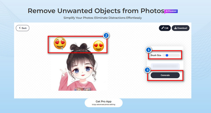 highlight the emoji and click generate