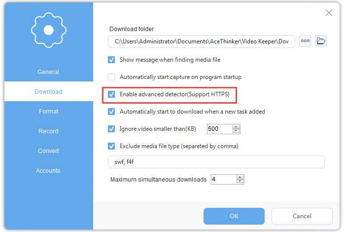 enable advanced detector