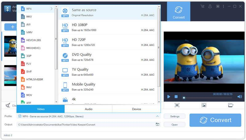 video conversion on vk