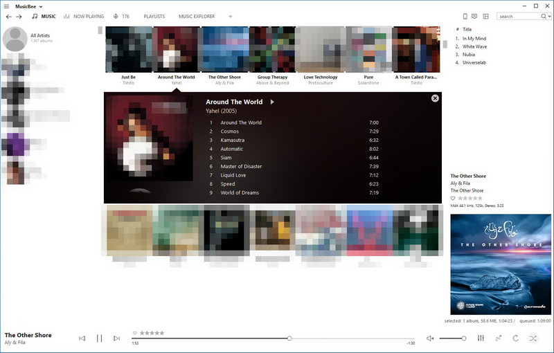 musicbee interface