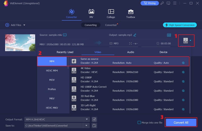 videlement convert