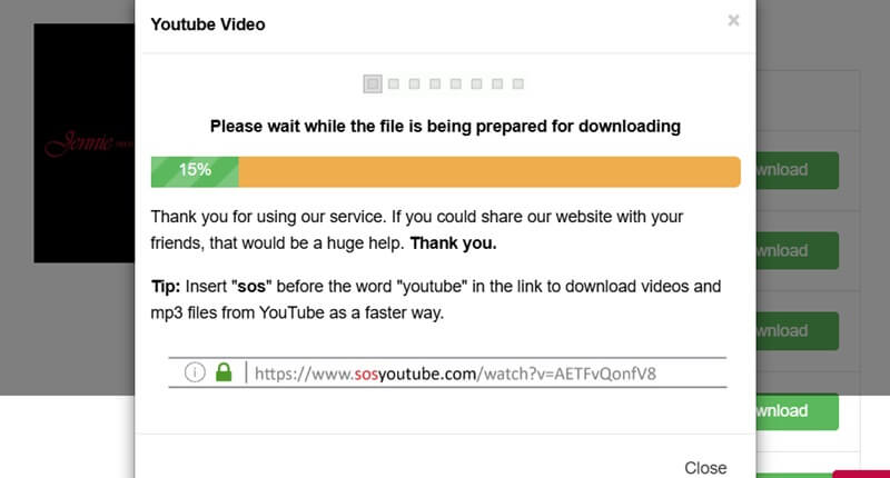  select format and download