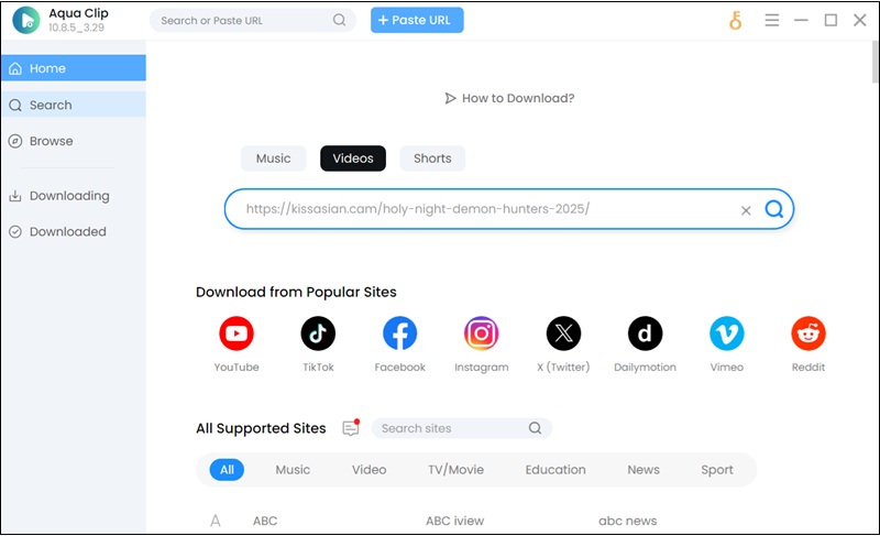 aqua clip interface