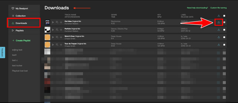 download the music