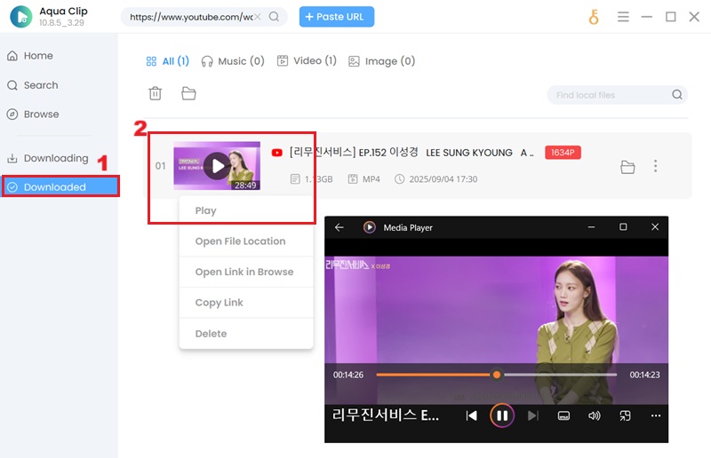 play youtube video