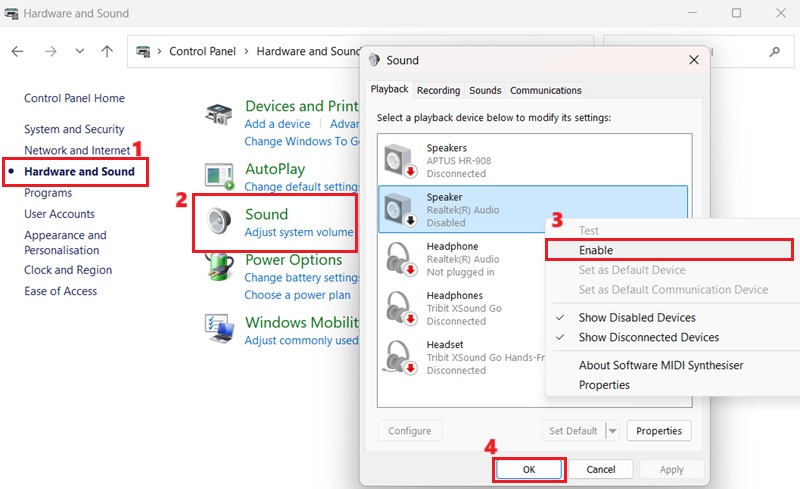 enable computer sound