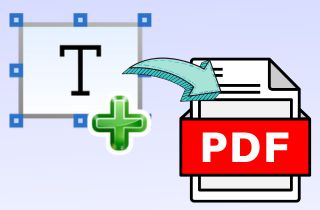 feature add text box to pdf
