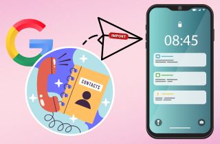 feature import google contacts to iphone