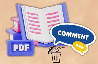 remove comments from pdf